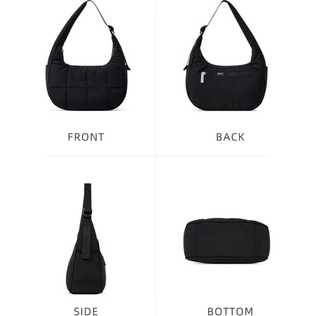 Puffer Crescent Shoulder Bag