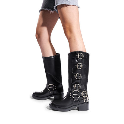 Rebel Rider Square-Toe Boots