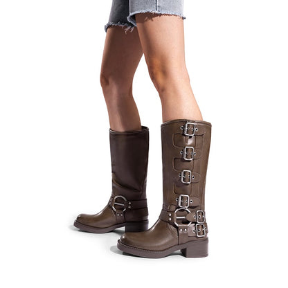 Rebel Rider Square-Toe Boots