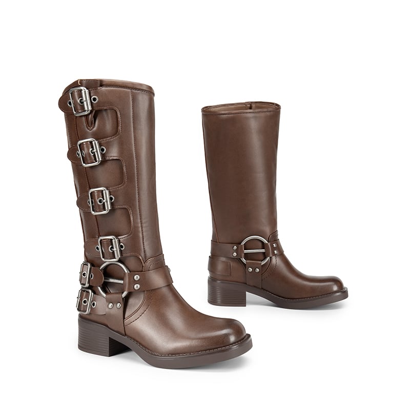 Rebel Rider Square-Toe Boots